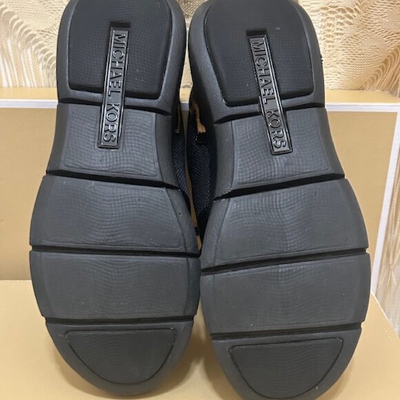 Michael Kors Amanda Mesh Trainers black with animal print (45F9AMFS6D). Size 6 - Picture 3 of 15
